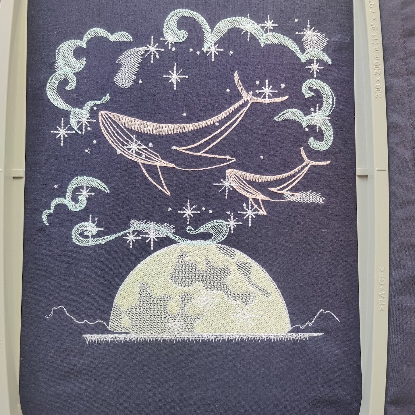 Magic Whale in Imaginary Moonlight – Instant Download | Artapli