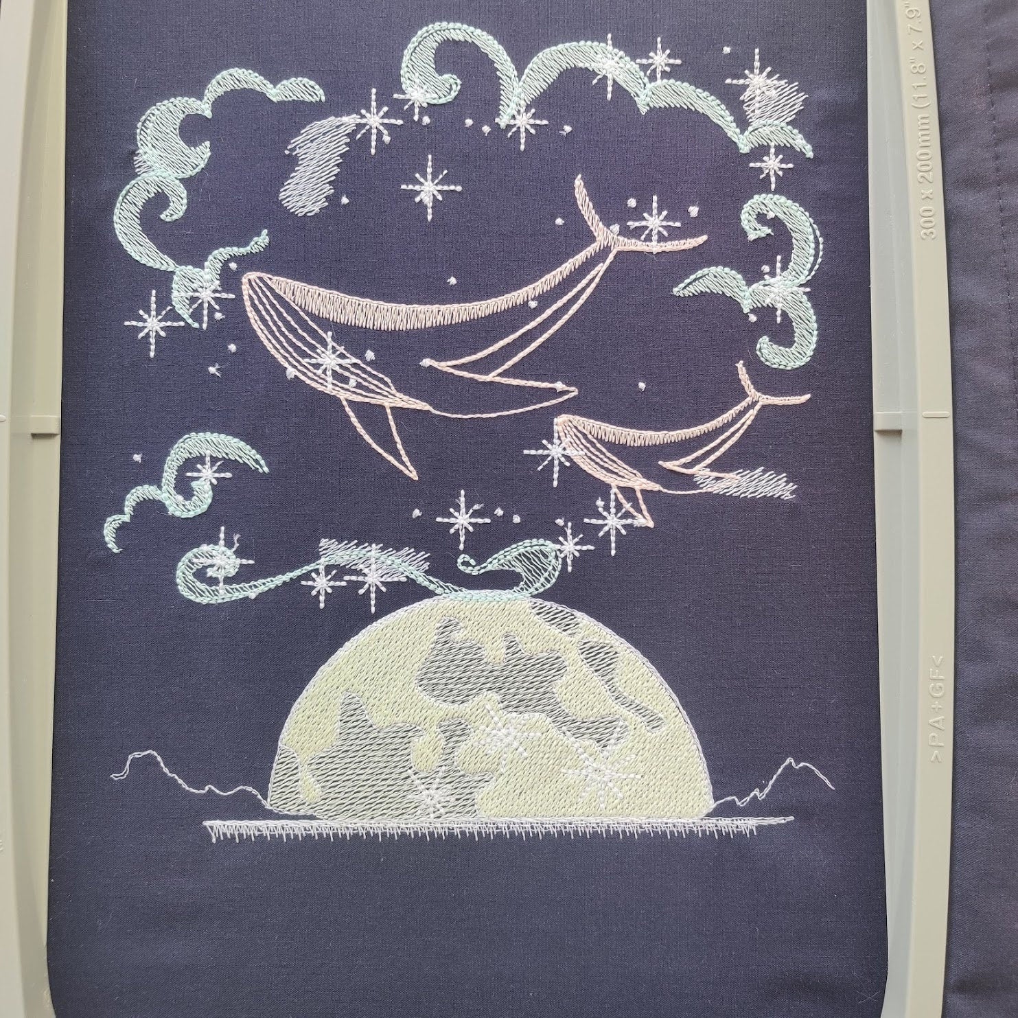 Magic Whale in Imaginary Moonlight – Instant Download | Artapli