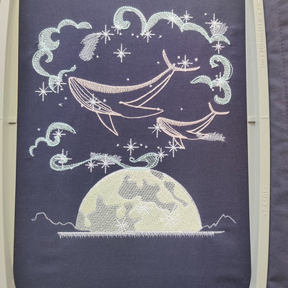 Magic Whale in Imaginary Moonlight – Instant Download | Artapli