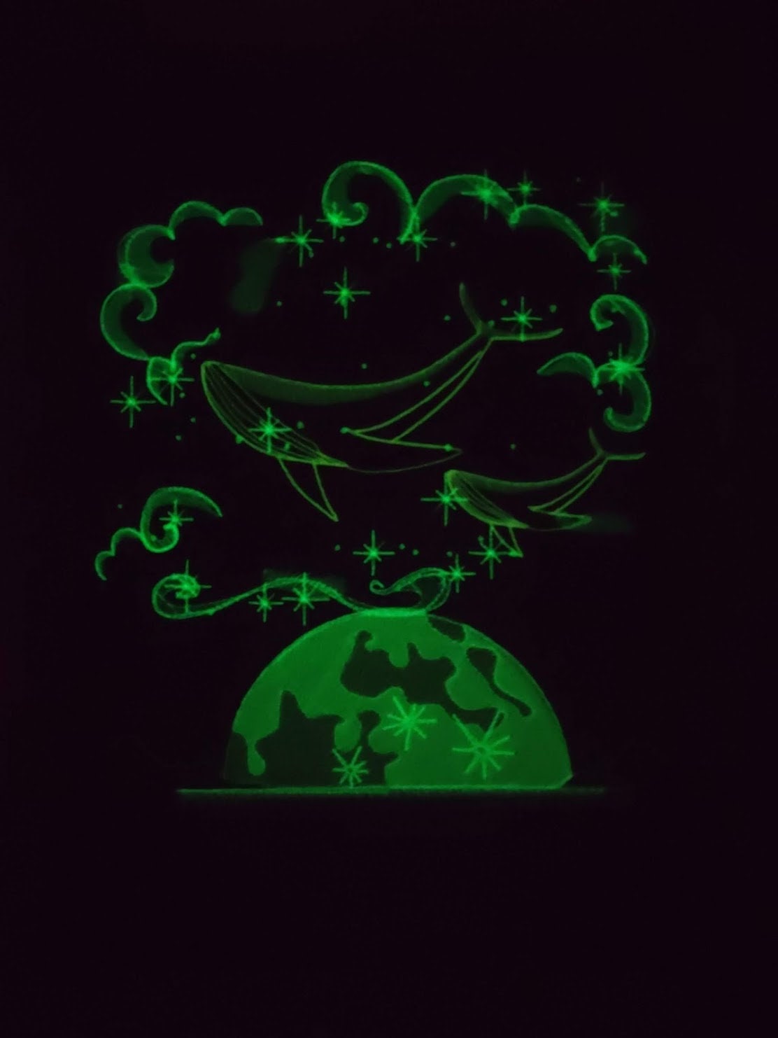 Magic Whale in Imaginary Moonlight Machine Embroidery 5" 6" 7" 8" 10" | PES DST JEF | Artapli