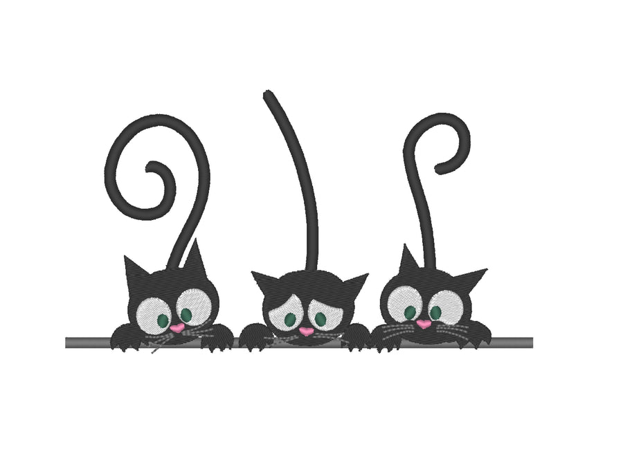 Halloween Three Black Cats - image 1