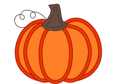 Classic Fall Pumpkin Applique - image 1