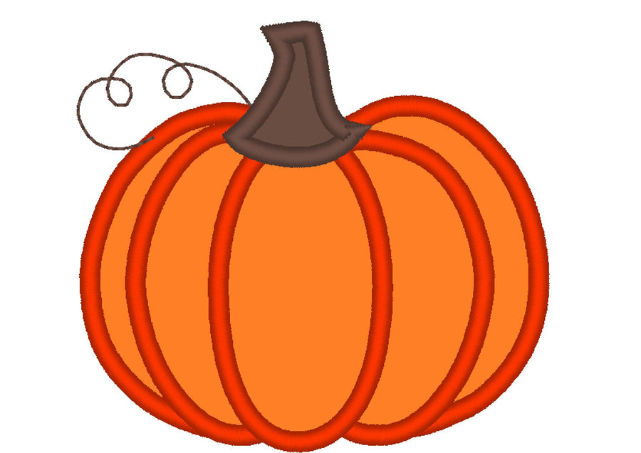 Classic Fall Pumpkin Applique - image 1