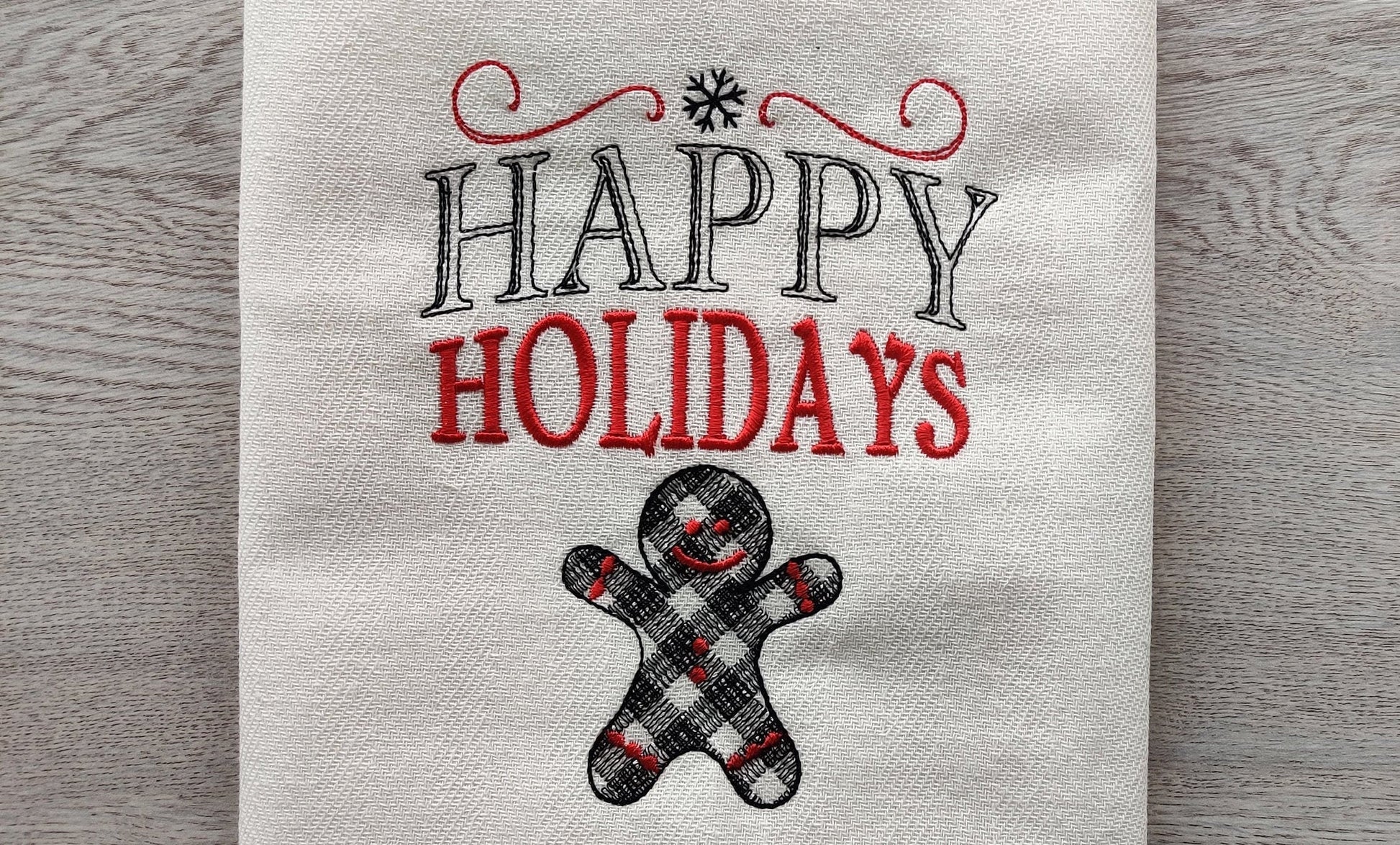 Happy Holidays Christmas Kitchen Towel Set - image 1