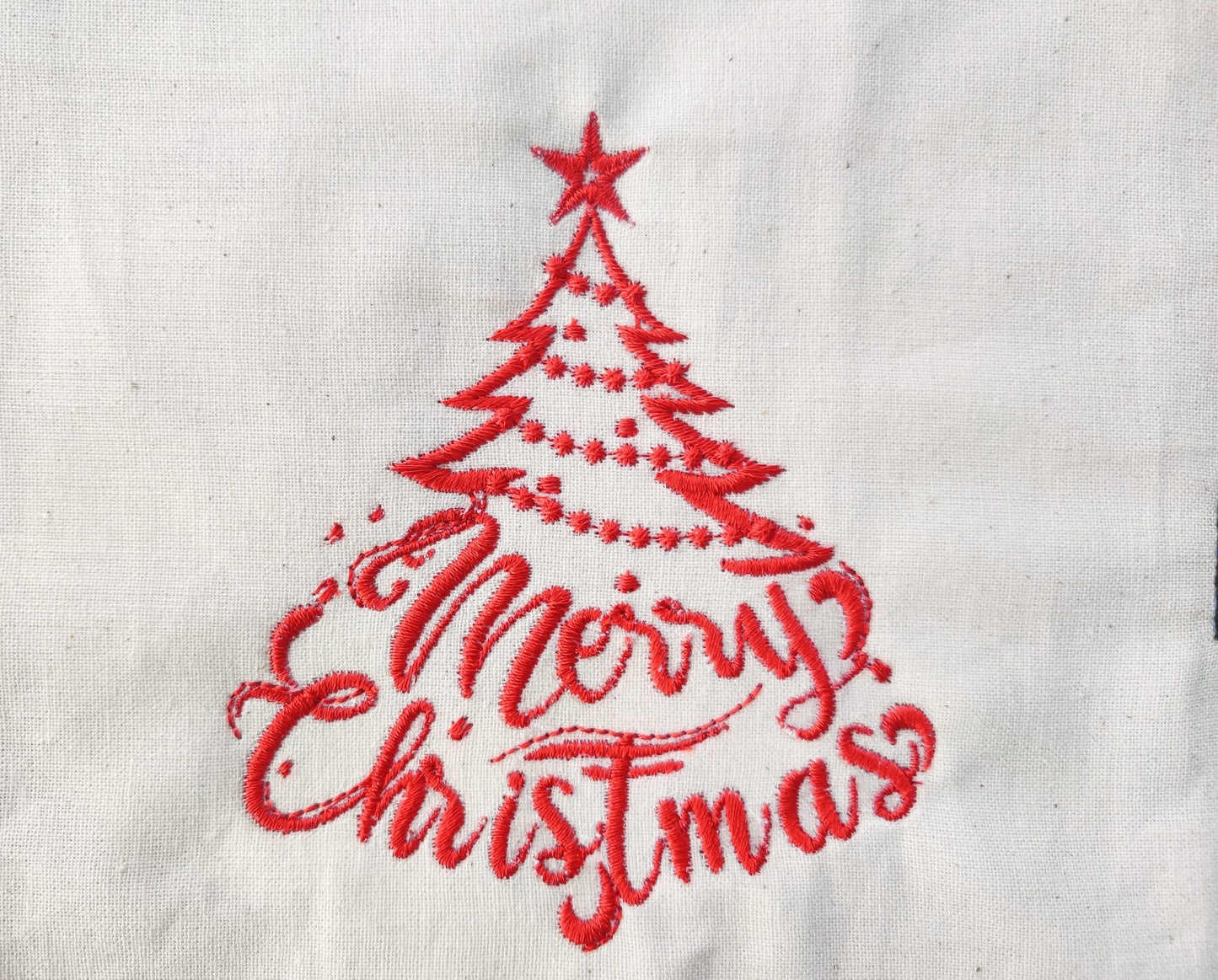 Merry christmas saying tree outline Machine Embroidery Designs