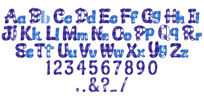 Tartan Plaid Gingham Christmas Font light sketch outline machine embroidery font alphabet letters