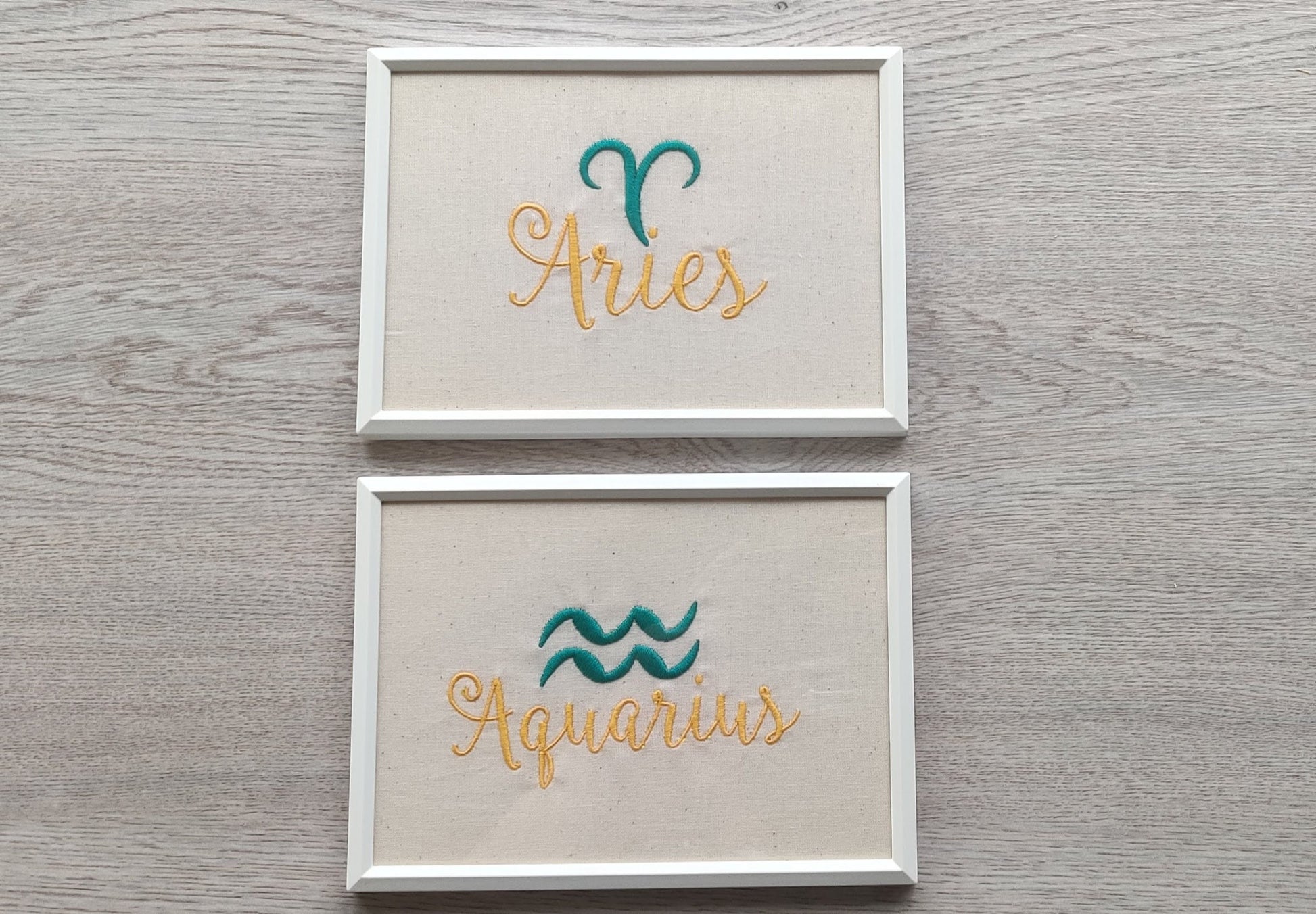 Zodiac Signs SET of 12 Machine Embroidery Designs Astrology Horoscope Gift Idea Virgo Aries Taurus Gemini Leo Libra Scorpio Capricorn Pisces - Etsy
