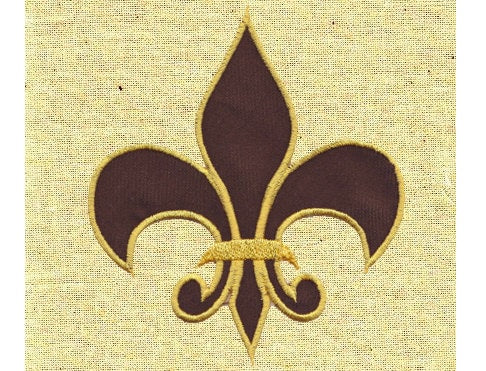 Fleur de Lis Applique Set of 3 Embroidery 3.5" 4" 4.5" 5" 6" 7" | PES DST JEF | Artapli