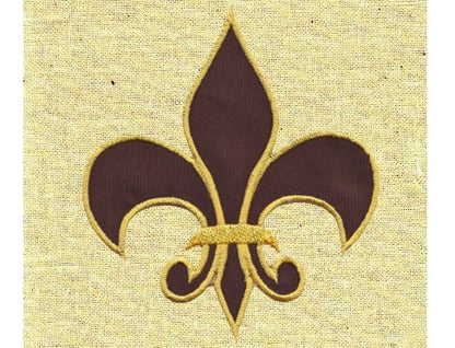 Fleur de Lis Applique Set of 3 Embroidery 3.5" 4" 4.5" 5" 6" 7" | PES DST JEF | Artapli
