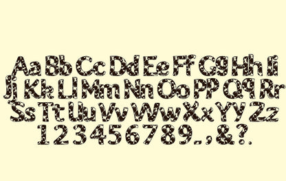 Leopard patterned Font Diana – Instant Download | Artapli