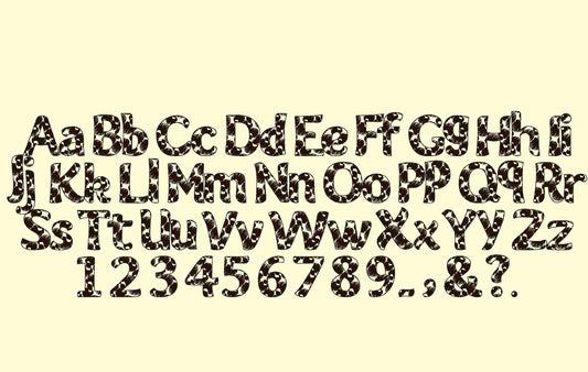 Leopard patterned Font Diana – Instant Download | Artapli