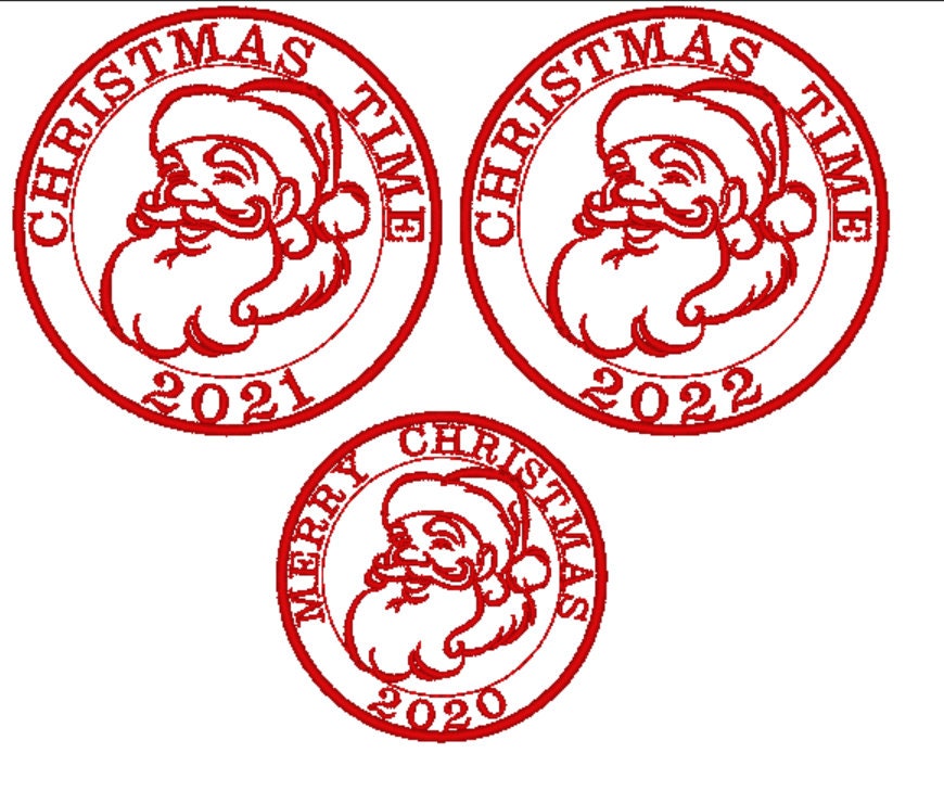 Santa Mail Express Stamp – Instant Download | Artapli
