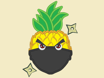 Fruit Ninja Set – Appliqué machine embroidery design by Artapli