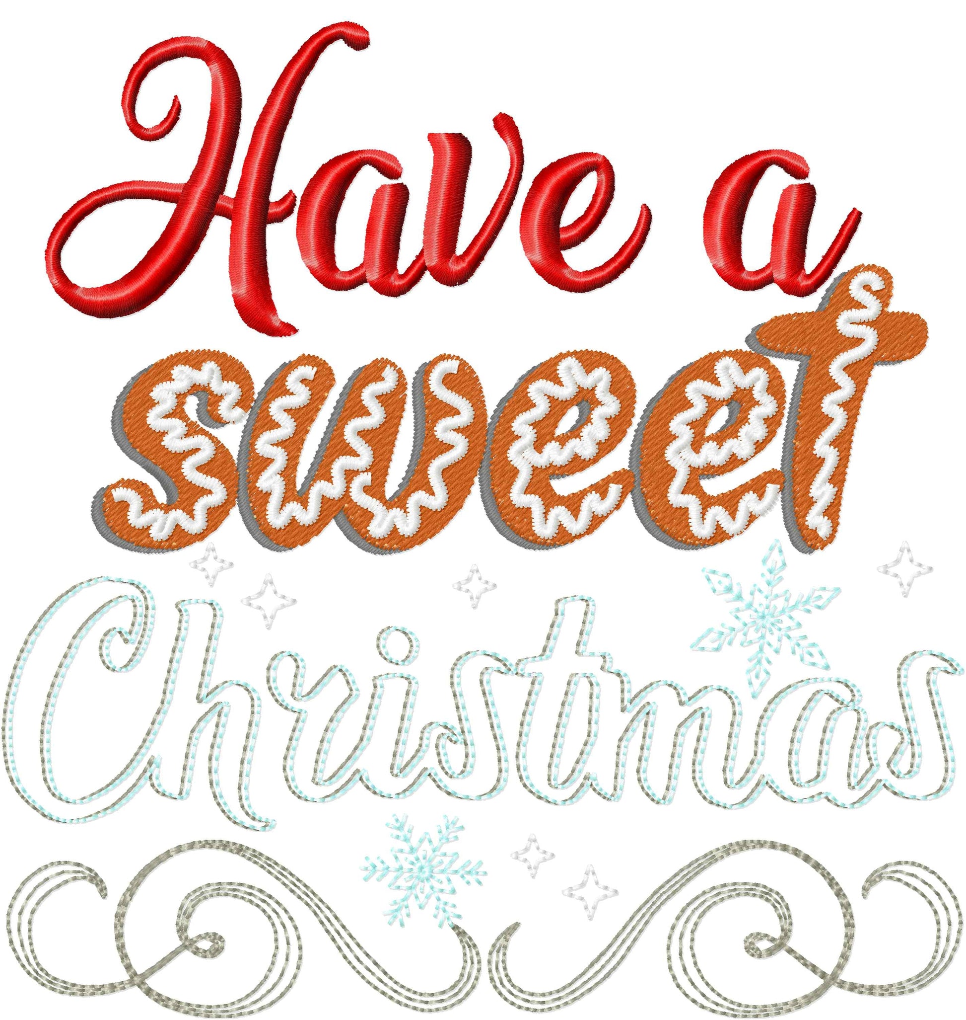 Merry Christmas kitchen Cookie baking saying designs SET of 6 Kitchen cute quotes -dish towel apron machine embroidery