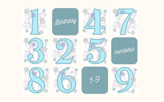 Frozen Swirl Birthday Number 2 Two – Instant Download | Artapli