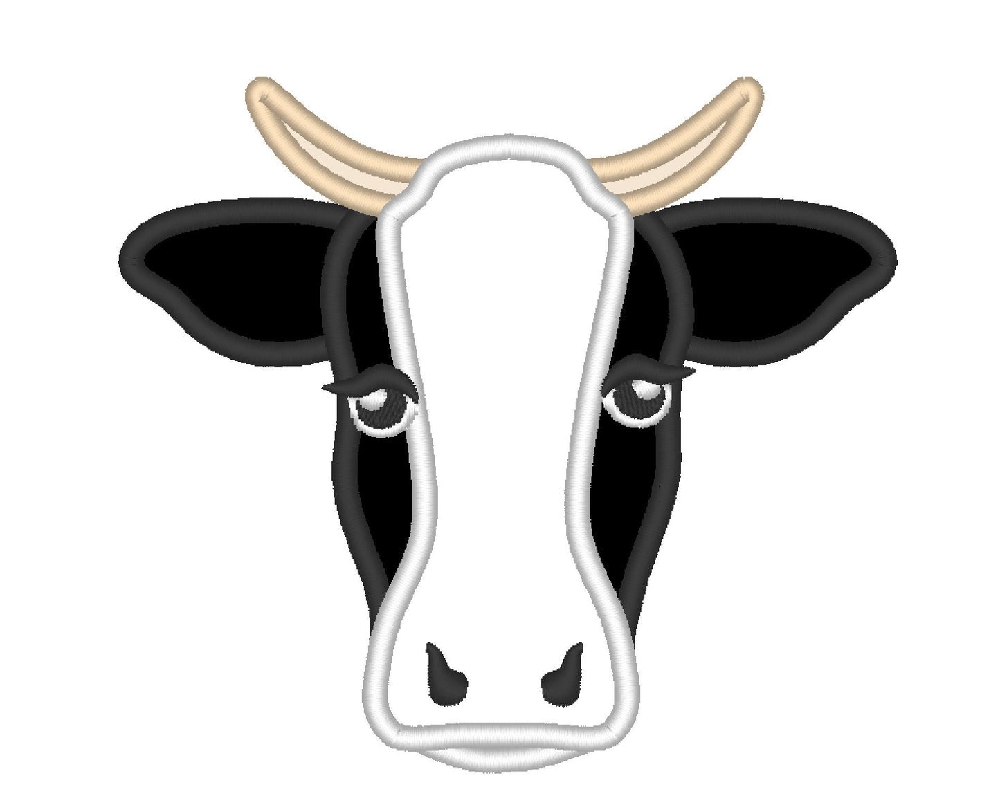 Bull, cow face, cow head, cow boy, Farm, cow applique, little bull - cute farm theme machine embroidery applique designs