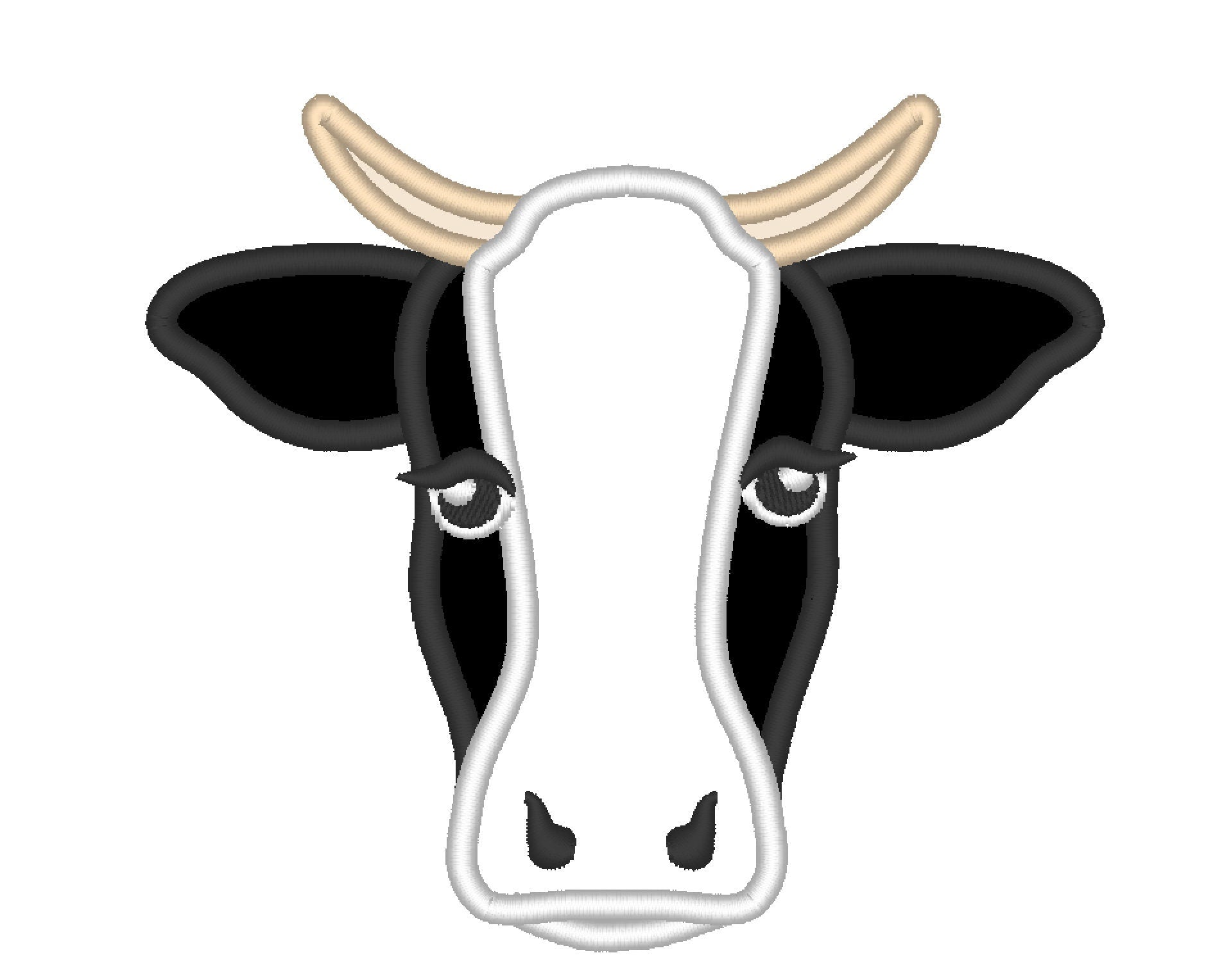 Bull, cow face, cow head, cow boy, Farm, cow applique, little bull - cute farm theme machine embroidery applique designs