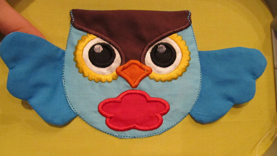Owl Pocket ITH Embroidery 4" 5" 6" 7" | PES DST JEF | Artapli