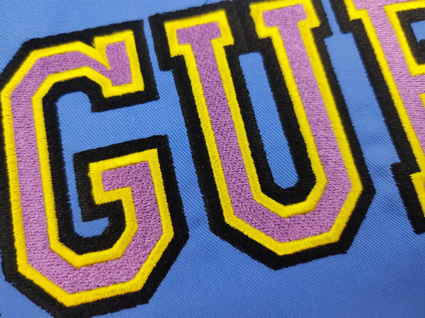 Three Colors Fill Stitch Athletic Font – Sizes 2" 3" 3.5" 4" BX Digital Font File | Artapli