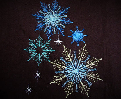 Frozen Swirl Sparkle Tail Snowflake Set – Frozen machine embroidery design by Artapli