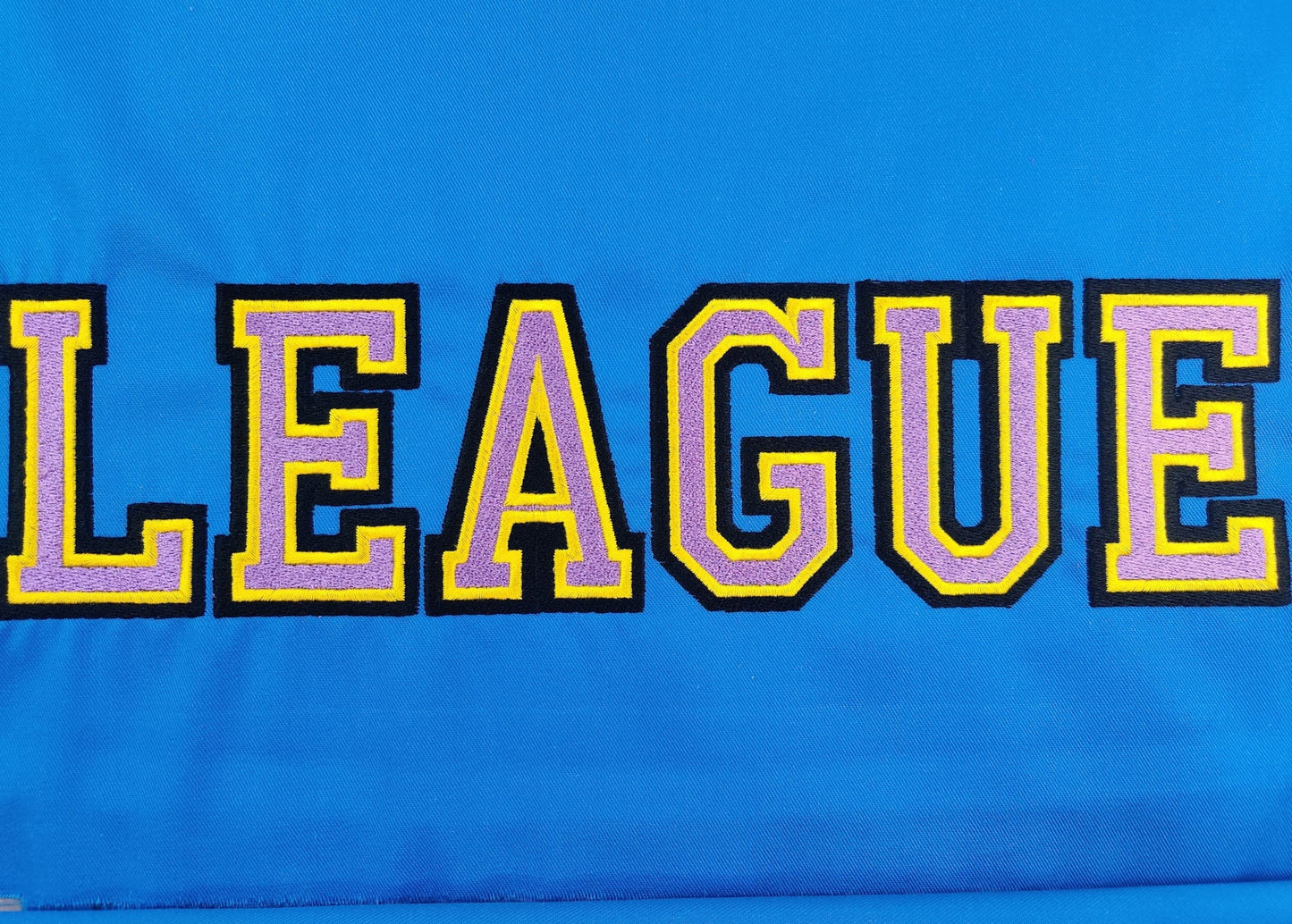 Three Colors Fill Stitch Athletic Font – Athletic embroidery design by Artapli