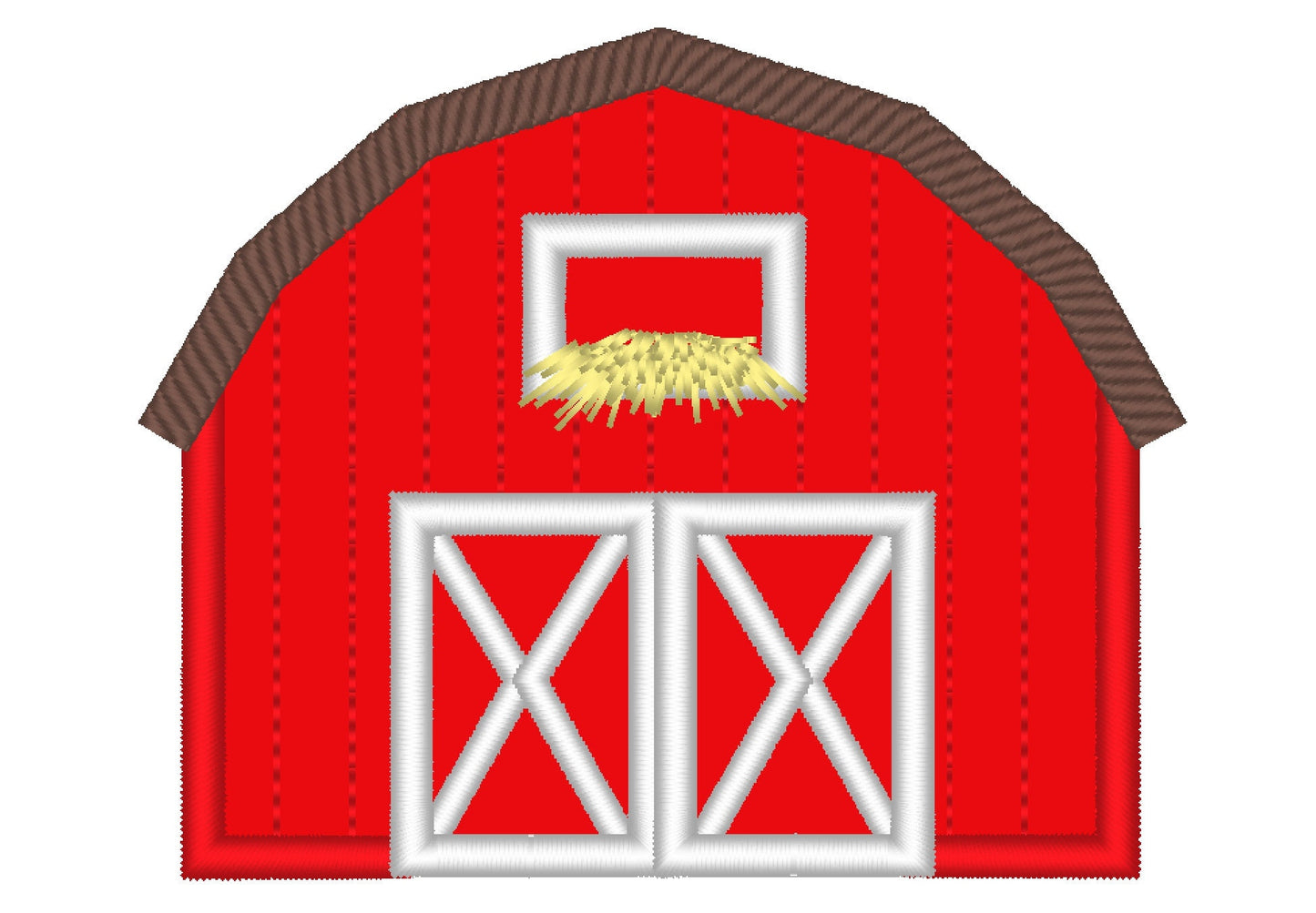 Farm Barn Applique Embroidery 3" 4" 5" 5.5" 6" 7" | PES DST JEF | Artapli