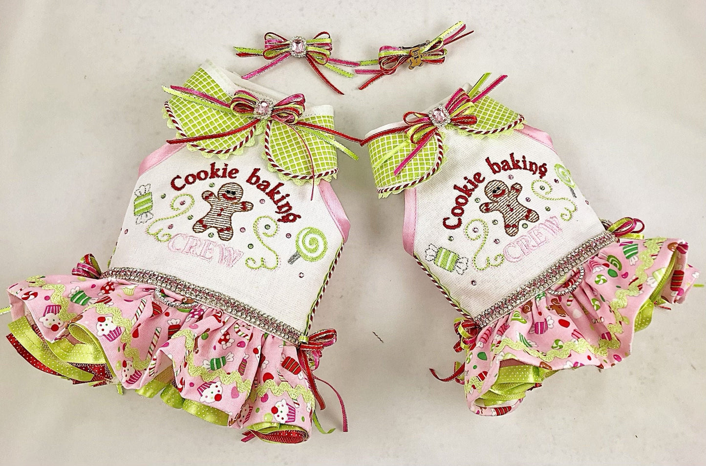 Merry Christmas kitchen dish towel baking kids apron cookie SET of 6 types machine embroidery designs