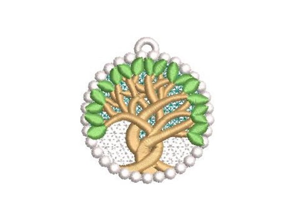 Tree of Life Charm FSL – Sizes 1.5" 2" 2.5" 3" 3.5" 4" Digital Embroidery File | Artapli