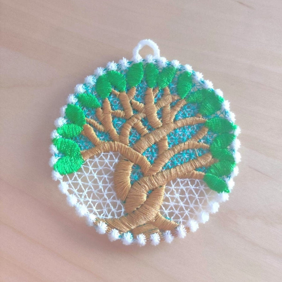 Tree of Life Charm FSL Machine Embroidery 1.5" 2" 2.5" 3" 3.5" 4" | PES DST JEF | Artapli