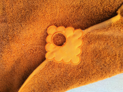 Monogram fringe towel topper bath towel hanging hole In The Hoop machine embroidery designs ITH project towel hanger whole alphabet A-Z incl