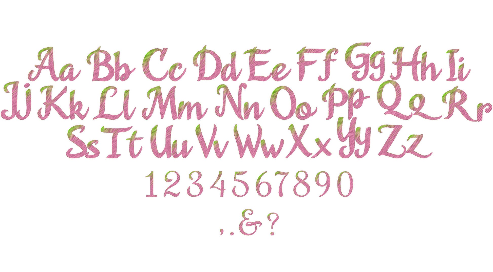 Iridescent Font Agnesa – Sizes 1.8" 3" 4" 4.5" 5" 7" BX Digital Font File | Artapli