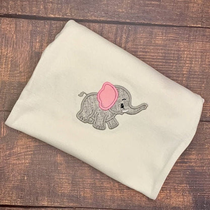 Little Elephant baby boy Applique machine embroidery designs