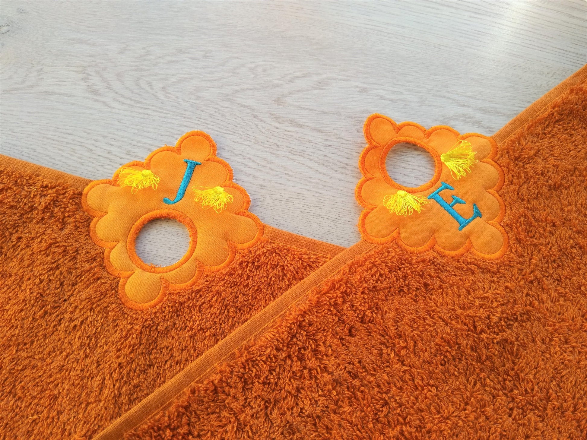 Monogram fringe towel topper bath towel hanging hole In The Hoop machine embroidery designs ITH project towel hanger whole alphabet A-Z incl