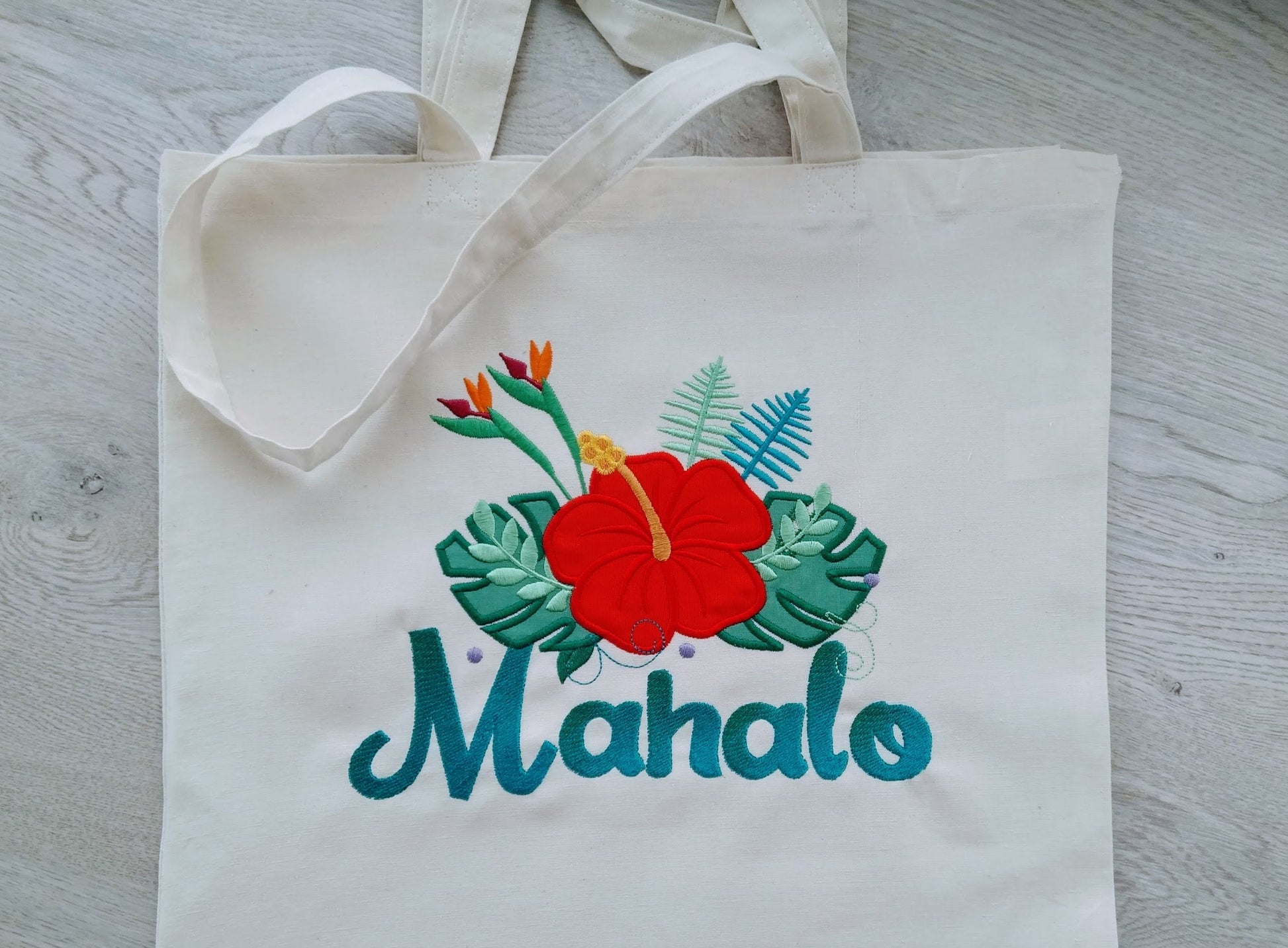 Tropical flowers big leaves hibiscus flower crown applique machine embroidery design Summer floral bouquet blossom leaf applique design