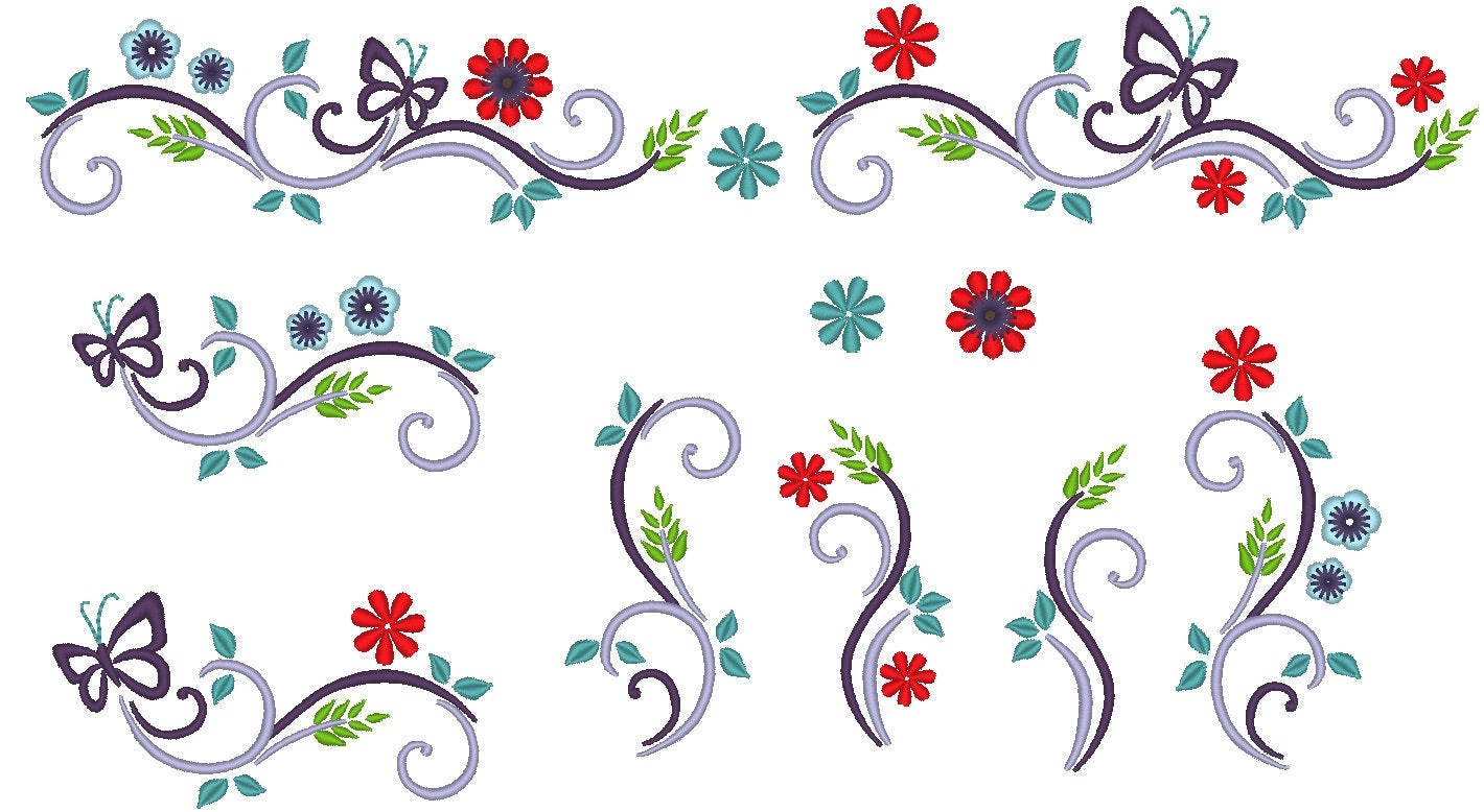 Floral Frame Border – Instant Download | Artapli