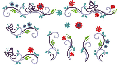 Floral Frame Border – Instant Download | Artapli