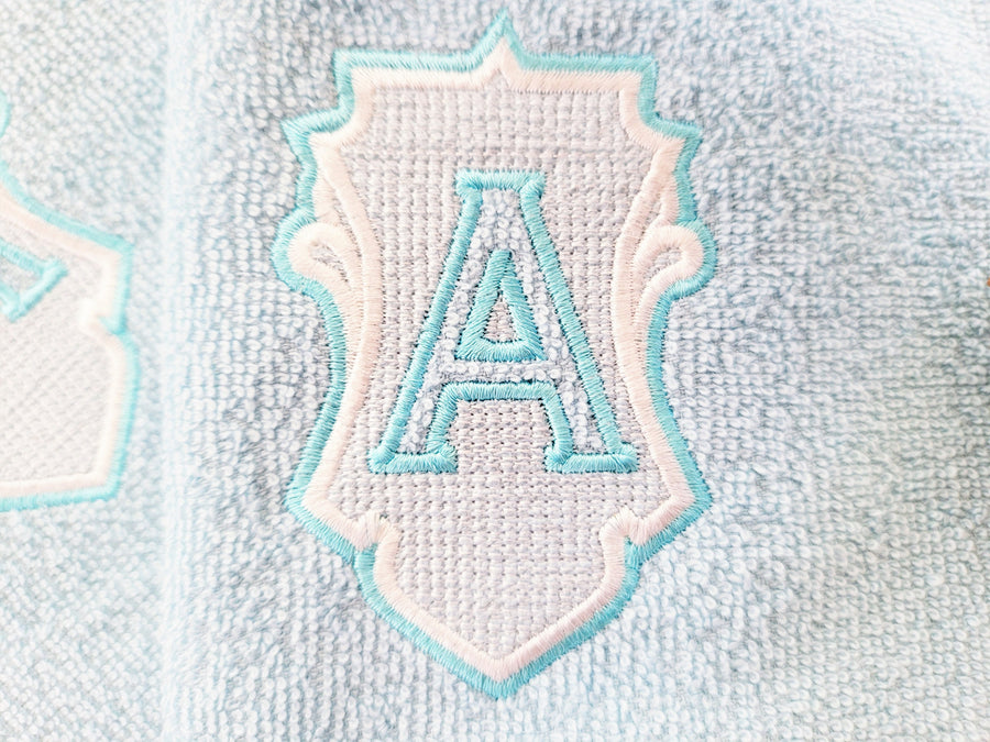 Embossed Terry Towel Monogram – Embroidery Font 4" | BX PES DST JEF | Artapli