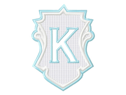 Embossed Terry Towel Monogram – Embossed machine embroidery design by Artapli