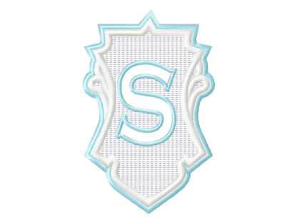 Embossed Terry Towel Monogram – Wedding machine embroidery pattern by Artapli