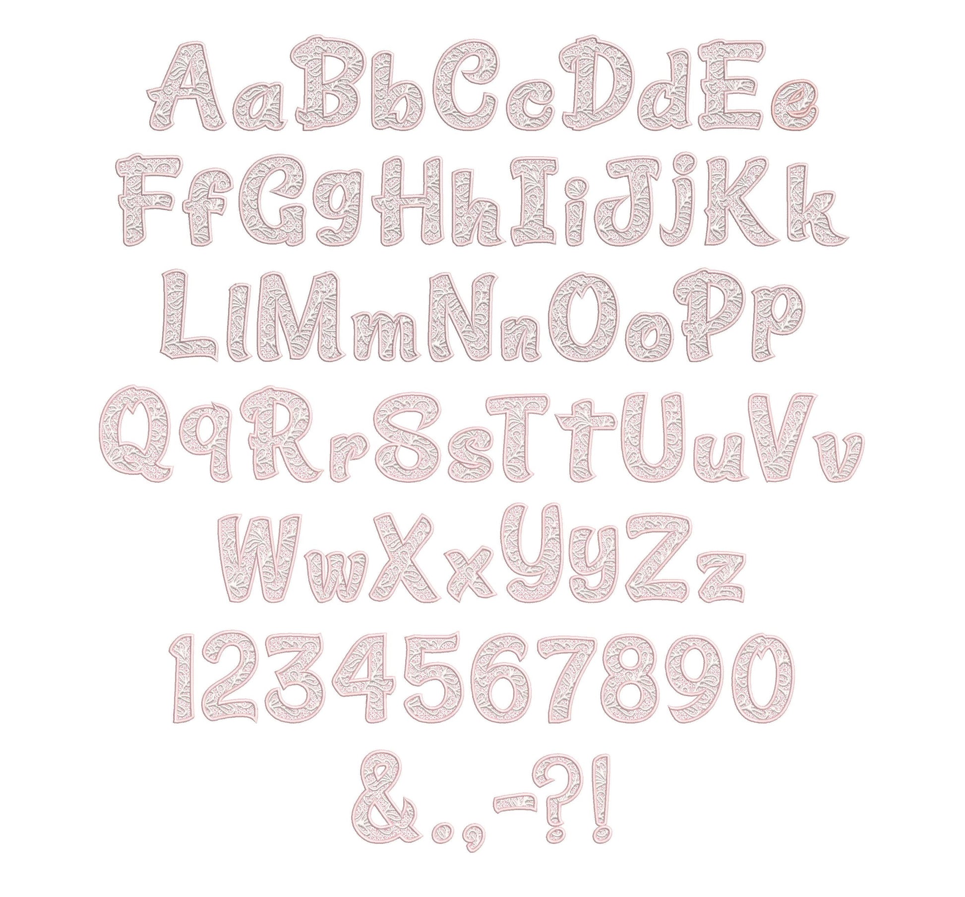 Lace Font FSL free standing lace monogram initial Font machine embroidery designs, frozen lacy alphabet letters assorted sizes, BX included!