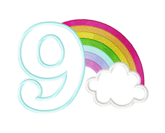 Rainbow Number Nine – Instant Download | Artapli