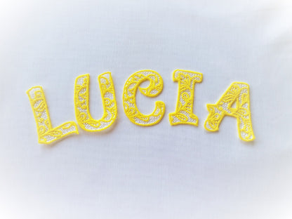 Lace Font FSL free standing lace monogram initial Font machine embroidery designs, frozen lacy alphabet letters assorted sizes, BX included!