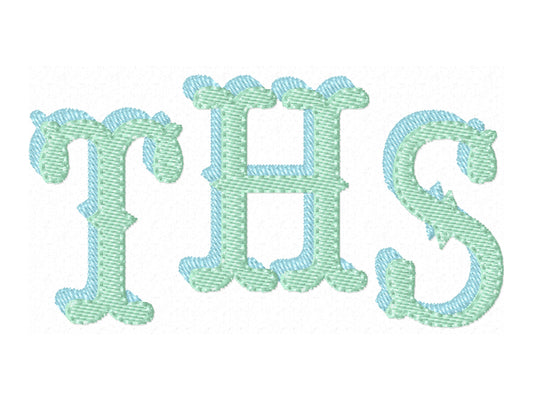 Monogram Font machine embroidery designs, western theme saloon shadow alphabet letters BX