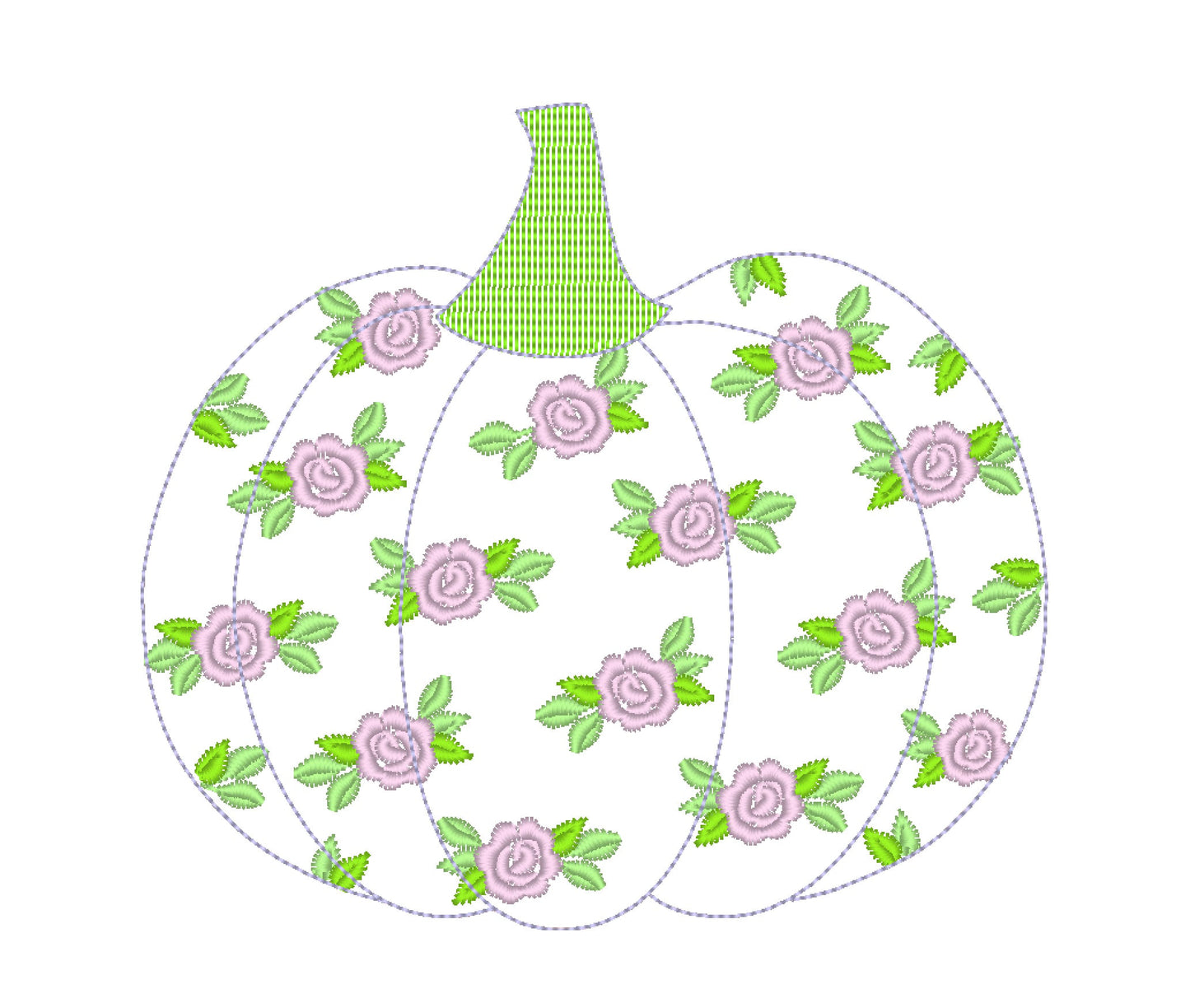 Free edge raggedy Rose Floral Pumpkin machine embroidery applique designs size 4, 5, 6, 8 inches Thanksgiving fall autumn embroidery