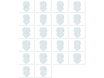 Embossed Terry Towel Monogram – Frame digital embroidery pattern by Artapli