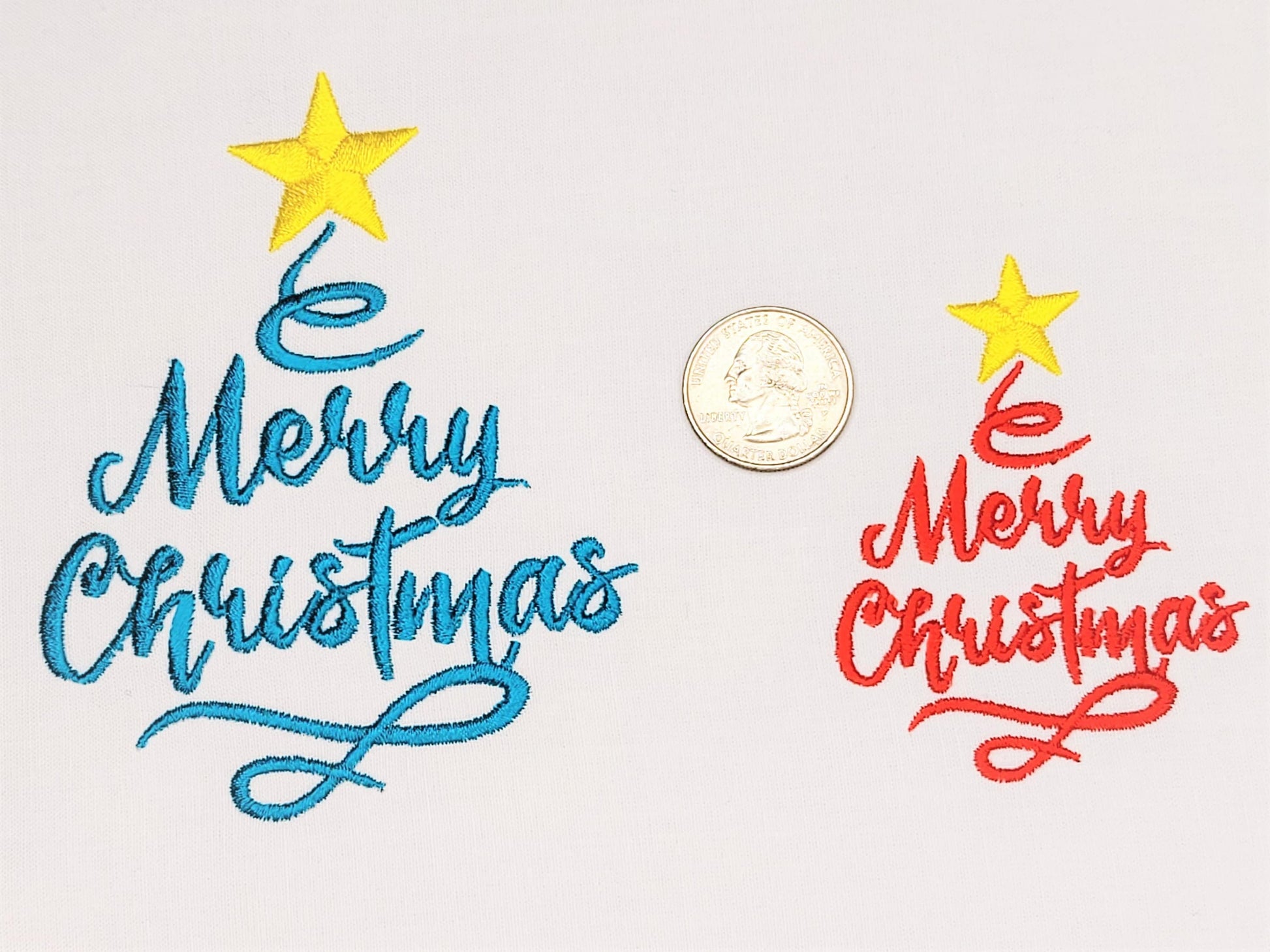 Merry Christmas, Christmas tree curly damask with star sparkle swirl curl saying machine embroidery designs