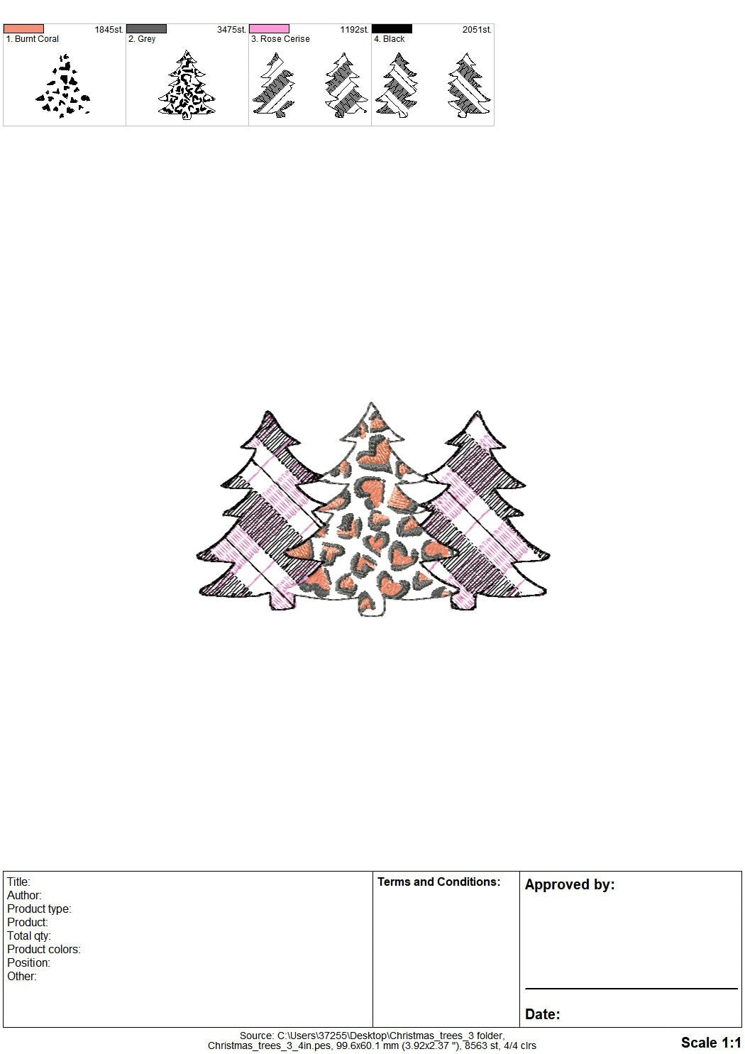 Gingham Tartan Plaid and extraordinary Leopard print Tree Trio machine embroidery designs 3 three Christmas trees in a row woodland spruce