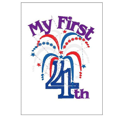 My first 4th of July and plain fireworks machine – Sizes 3.5" 4" 5" 6" 7" Digital Embroidery File | Artapli