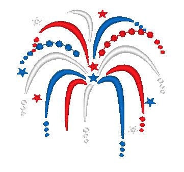 My first 4th of July and plain – Fill Stitch embroidery design by Artapli