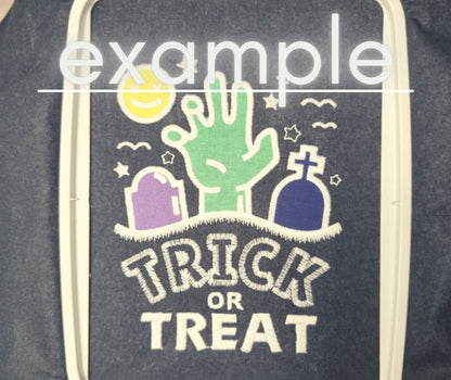Magic Happy Halloween Saying – Glow embroidery design by Artapli
